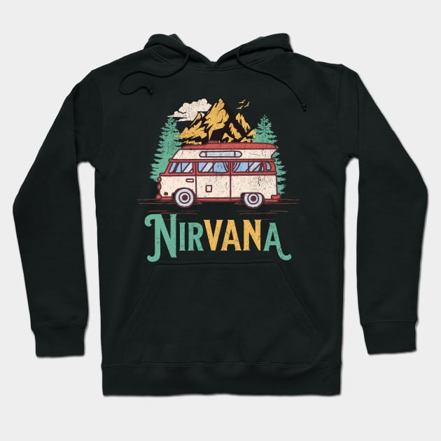 Camper Van Life Camping Nirvana Hoodie by SunburstGeo